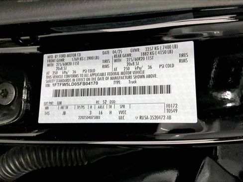 New 2025 Ford F150 Lariat w/ Equipment Group 501A Mid image 21