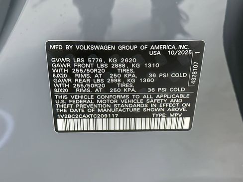 New 2026 Volkswagen Atlas Cross Sport SEL image 27