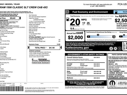 Used 2021 RAM 1500 Classic SLT RWD image 4