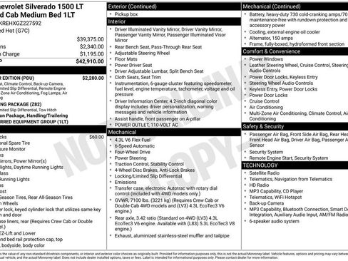 Certified 2016 Chevrolet Silverado 1500 LT w/ All Star Edition AWD/4WD image 9