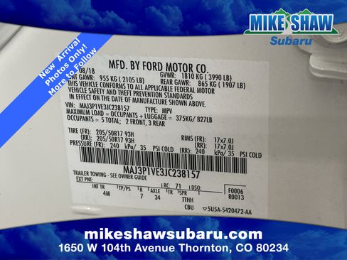 Used 2018 Ford EcoSport Titanium w/ Titanium Cold Weather Package image 48