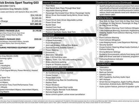 Used 2024 Buick Envista Sport Touring w/ Convenience I Package FWD image 22