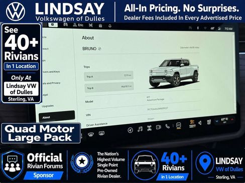 Used 2022 Rivian R1T Adventure AWD/4WD image 21