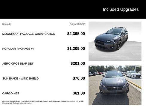 Used 2020 Subaru Crosstrek 2.0i Limited w/ Moonroof Package w/Navigation AWD/4WD image 8