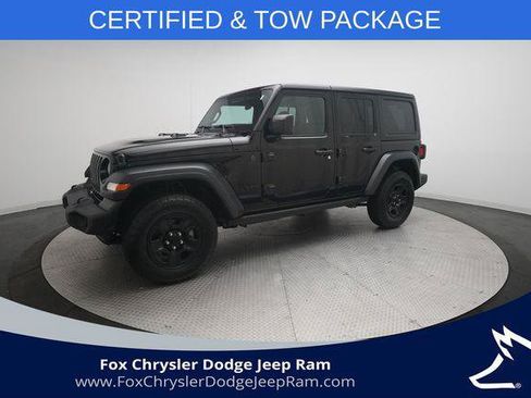Certified 2023 Jeep Wrangler Unlimited Sport AWD/4WD image 1