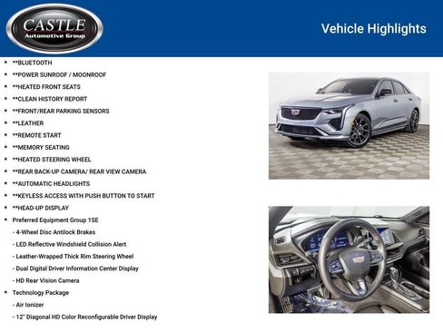 Used 2023 Cadillac CT4 Sport w/ Technology Package image 3