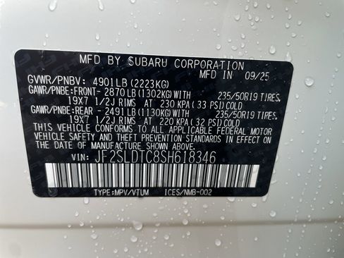 New 2025 Subaru Forester Touring w/ Protection Package image 22