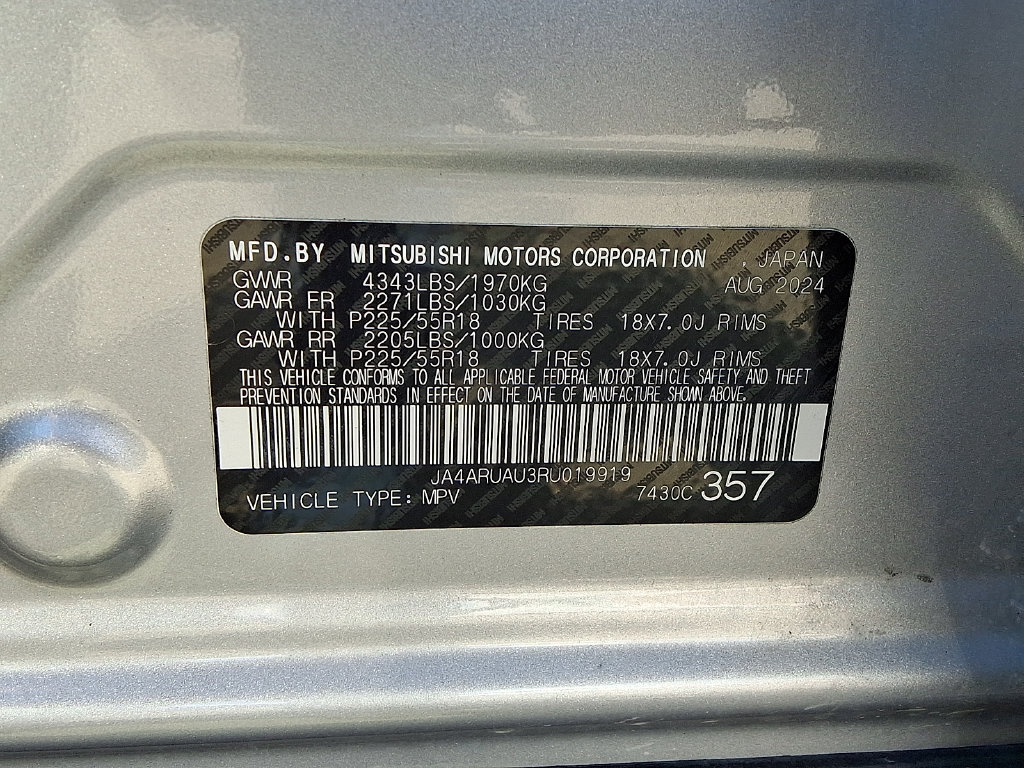 Used 2024 Mitsubishi Outlander Sport ES AWD/4WD image 27