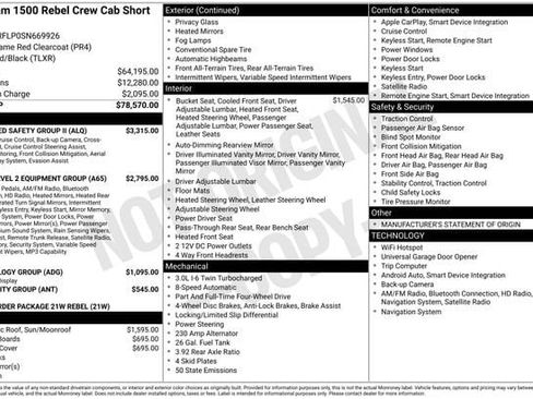 Used 2025 RAM 1500 Rebel w/ Advanced Safety Group II AWD/4WD image 7