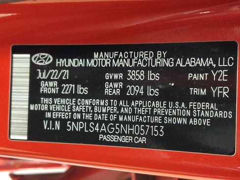 Used 2022 Hyundai Elantra SEL w/ Convenience Package FWD image 33