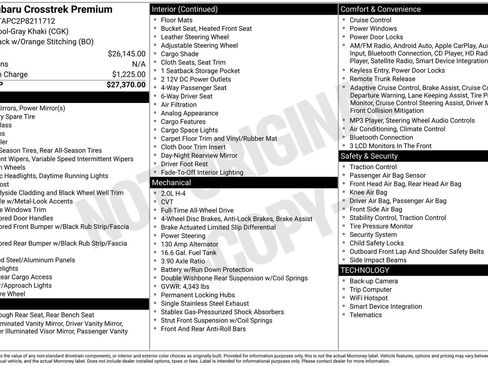 Certified 2023 Subaru Crosstrek 2.0i Premium image 7