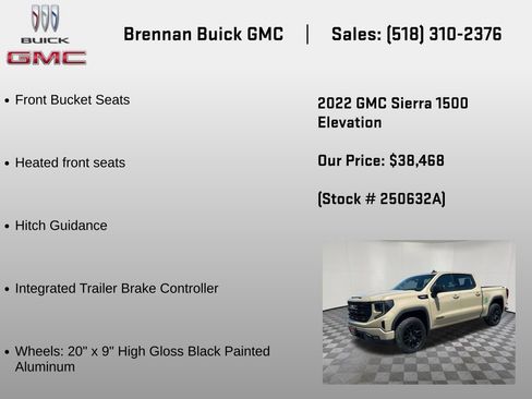 Certified 2022 GMC Sierra 1500 Elevation w/ X31 Off-Road Package AWD/4WD image 30