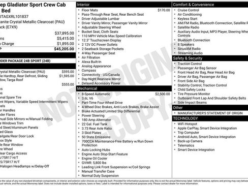 Used 2024 Jeep Gladiator Sport AWD/4WD image 4