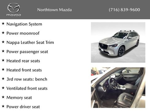 Certified 2025 MAZDA CX-90 3.3 Turbo S w/ Premium Package image 10