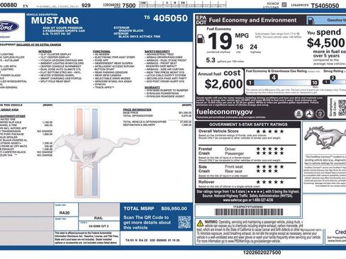 New 2026 Ford Mustang GT Premium w/ Mustang Nite Pony Package image 48