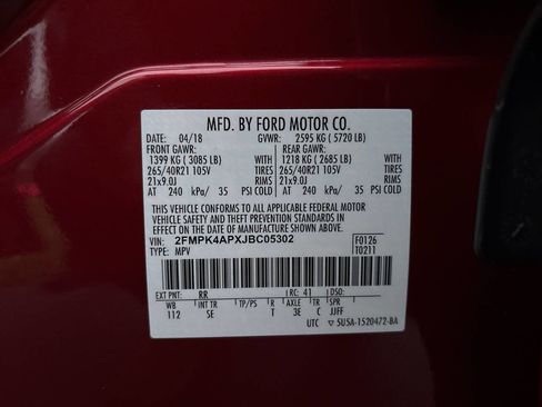 Used 2018 Ford Edge Sport w/ Equipment Group 401A image 40