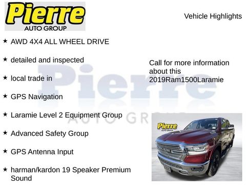 Used 2019 RAM 1500 Laramie AWD/4WD image 3