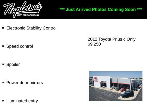 Used 2012 Toyota Prius C Three w/ Preferred Accessory Pkg #1 FWD image 2