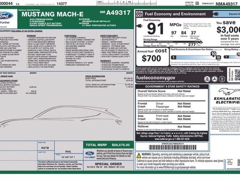 Used 2022 Ford Mustang Mach-E Premium AWD/4WD image 11