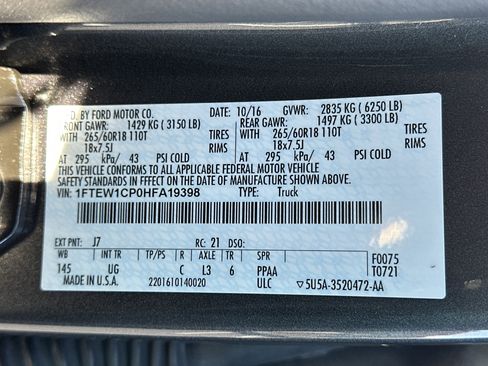 Used 2017 Ford F150 XLT w/ Equipment Group 302A Luxury image 27