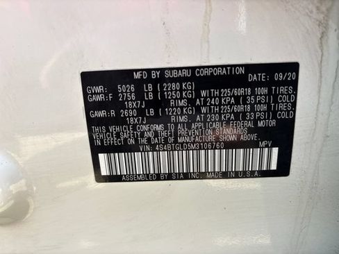 Used 2021 Subaru Outback Onyx Edition XT AWD/4WD image 30