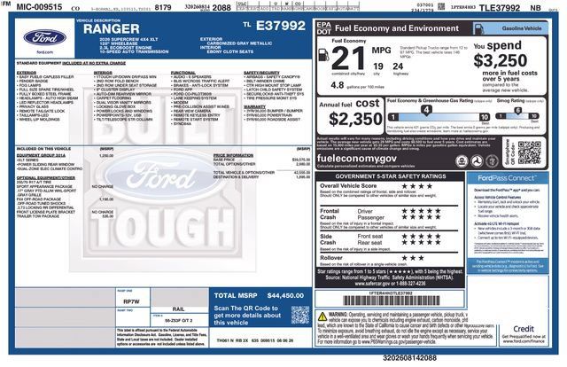 New 2026 Ford Ranger XLT w/ Equipment Group 301A High AWD/4WD image 25