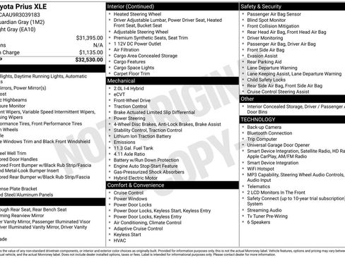 Used 2024 Toyota Prius XLE FWD image 10