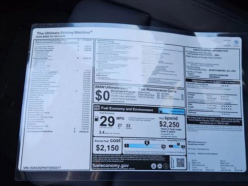 New 2026 BMW X3 xDrive30 w/ M Sport Package image 18