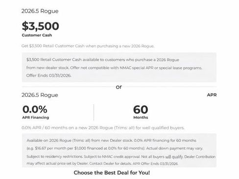New 2026 Nissan Rogue Platinum w/ Platinum Premium Package image 2