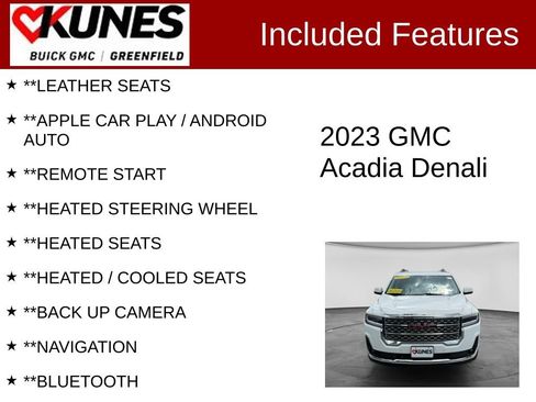 Used 2023 GMC Acadia Denali FWD image 2