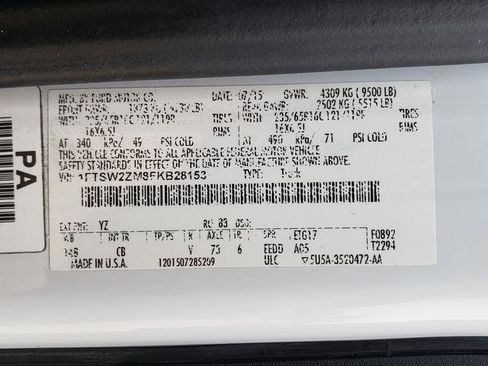 Used 2015 Ford Transit 350 T-350 148 Low Rf 9500 GVWR Sw image 26