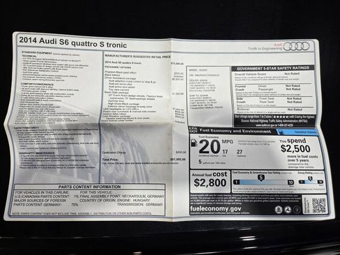 Used 2014 Audi S6 Prestige image 11