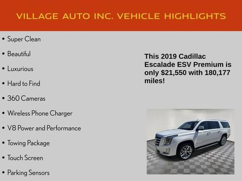 Used 2019 Cadillac Escalade ESV Premium Luxury AWD/4WD image 7