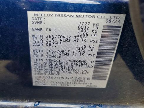 Used 2023 Nissan Frontier Pro-X w/ Pro-X Premium Package image 11