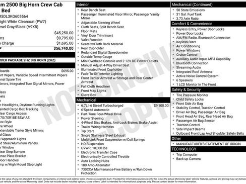 Used 2019 RAM 2500 Big Horn image 7