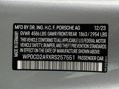 Certified 2024 Porsche 911 Turbo S AWD/4WD image 12