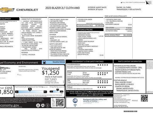 Used 2023 Chevrolet Blazer LT w/ Convenience Package AWD/4WD image 10