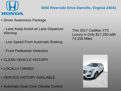 Used 2017 Cadillac XT5 Luxury w/ Driver Awareness Package image 12