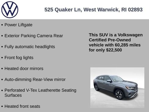 Certified 2021 Volkswagen Atlas Cross Sport SE image 13