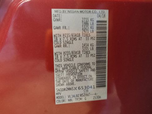 Used 2018 Nissan Pathfinder S FWD image 33