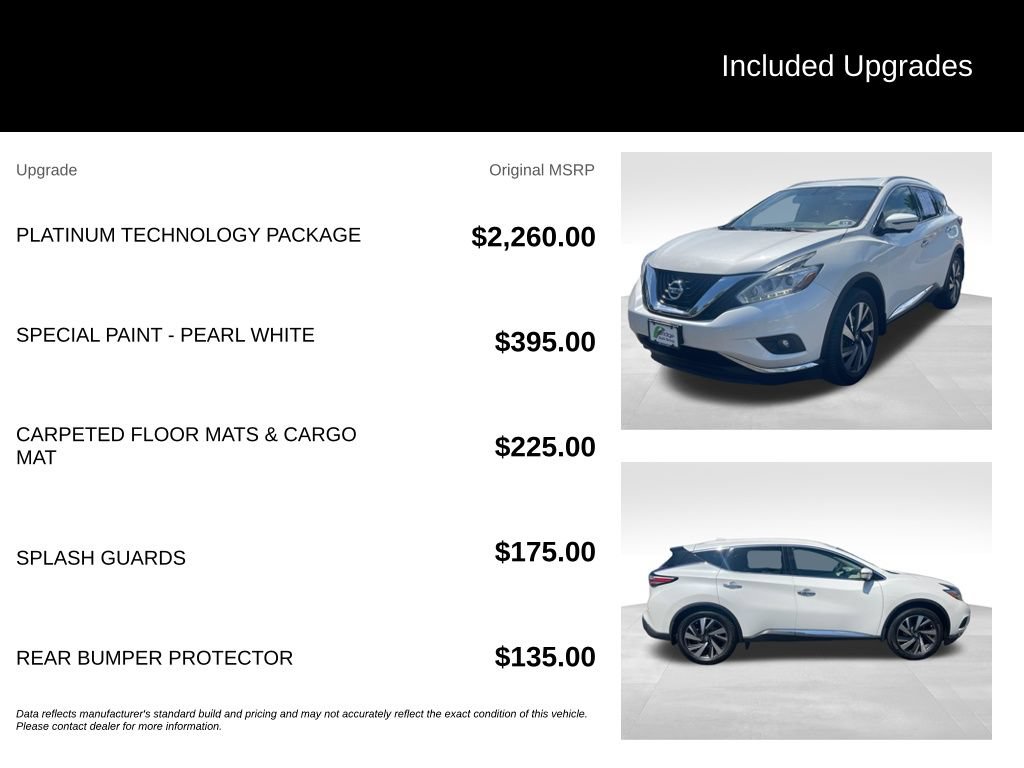 Used 2017 Nissan Murano Platinum w/ Platinum Technology Package AWD/4WD image 11