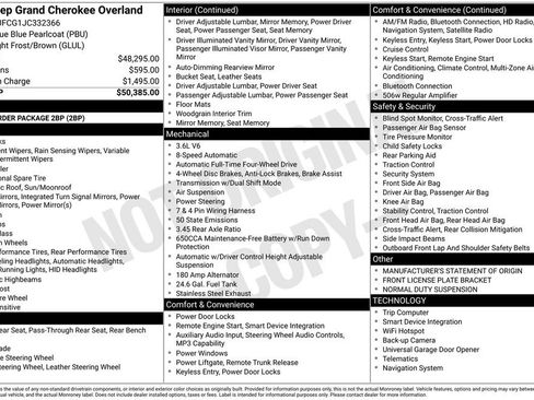 Used 2018 Jeep Grand Cherokee Overland image 2