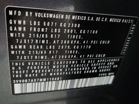 Used 2021 Volkswagen Tiguan S image 24