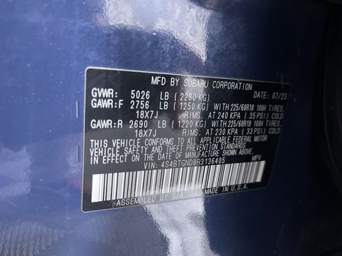 Certified 2024 Subaru Outback Limited XT w/ Popular Package #2 image 12