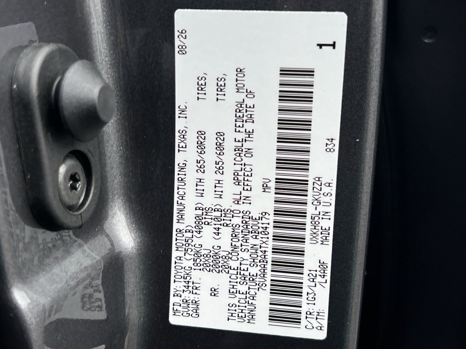 New 2026 Toyota Sequoia Platinum AWD/4WD image 26