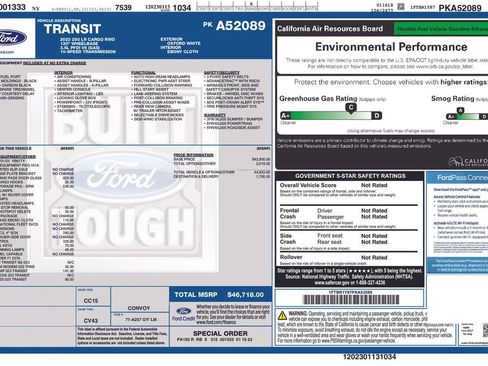 Used 2023 Ford Transit 250 Low Roof w/ Exterior Upgrade Package image 7