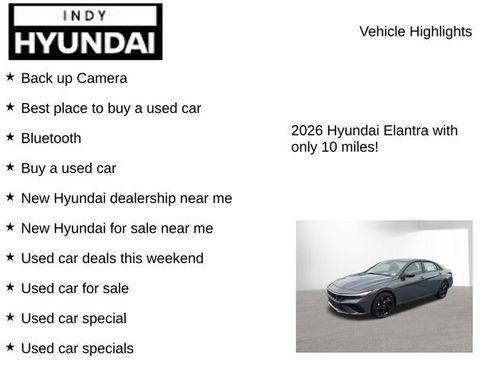 New 2026 Hyundai Elantra Sport w/ Cargo Package FWD image 7