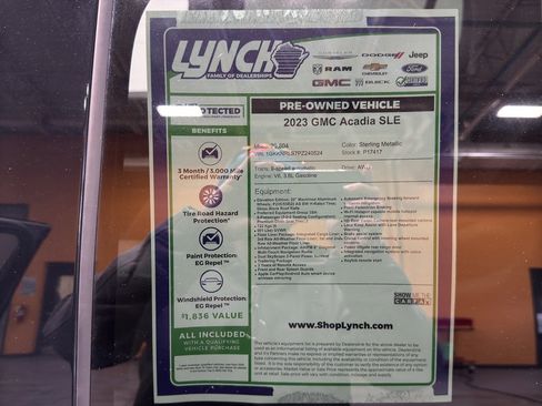 Used 2023 GMC Acadia SLE w/ Infotainment Package image 43