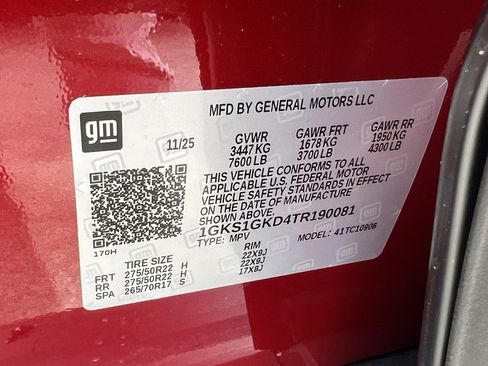 New 2026 GMC Yukon XL Elevation w/ LPO, Floor Liner Package image 27