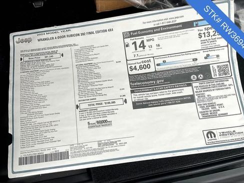 New 2024 Jeep Wrangler Unlimited Rubicon 392 image 5